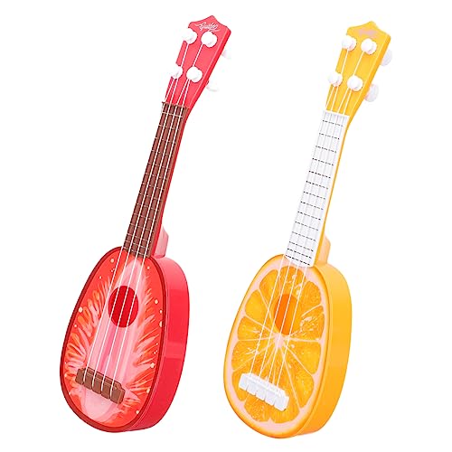 BESTonZON 2St Ukulele kinderinstrumente musikinstrumente Musikspielzeug Set Bauen Spiele Nachahmung von Gitarrenspielzeug für Lerninstrumente Plastik rot BESTonZON 2St Ukulele kinderinstrumente musikinstrumente Musikspielzeug Set Bauen Spiele Nachahmung von Gitarrenspielzeug für Lerninstrumente Plastik rot von BESTonZON