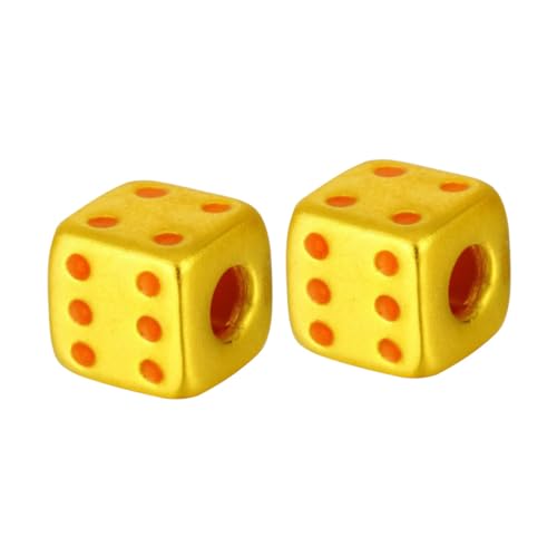 BESTonZON 2St Würfel hühner spielsachen für Langlebiges Fun Toy Funny Toys dice Set Würfel-Verzierung Simulation Goldwürfel Würfel-Stütze Messing Golden BESTonZON 2St Würfel hühner spielsachen für Langlebiges Fun Toy Funny Toys dice Set Würfel-Verzierung Simulation Goldwürfel Würfel-Stütze Messing Golden von BESTonZON