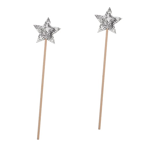 BESTonZON 2St Zauberstab Fairy Wand Party zubehör gieskanne kinderspielzeug kinderknallzeug Fee Mädchen Bausatz Spielzeit Spiral- Zauberstäbe Sternenstäbe Stoff Silver BESTonZON 2St Zauberstab Fairy Wand Party zubehör gieskanne kinderspielzeug kinderknallzeug Fee Mädchen Bausatz Spielzeit Spiral- Zauberstäbe Sternenstäbe Stoff Silver von BESTonZON