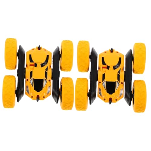 BESTonZON 2St doppelseitiges Stuntauto Kinderspielzeug spaß Autos Spielzeug Kinder Fahren Autospielzeug RC-Stuntautos dreckiges Fahrrad Offroad-Modell RC-Stunt-Auto Wagen Panzer rotieren von BESTonZON