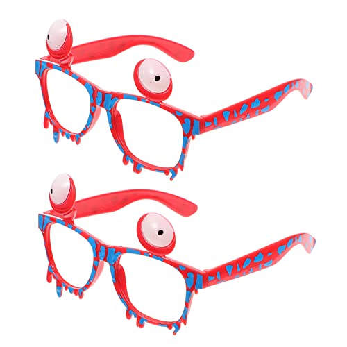 BESTonZON 2St lustige Brille Kostüm ovale Retro-Sonnenbrille Halloween-Party-Brille Herz Brille Halloween Party Halloween Augen Halloween-Brille Dekoration Halloween Augapfelbrille PC-Rahmen BESTonZON 2St lustige Brille Kostüm ovale Retro-Sonnenbrille Halloween-Party-Brille Herz Brille Halloween Party Halloween Augen Halloween-Brille Dekoration Halloween Augapfelbrille PC-Rahmen von BESTonZON