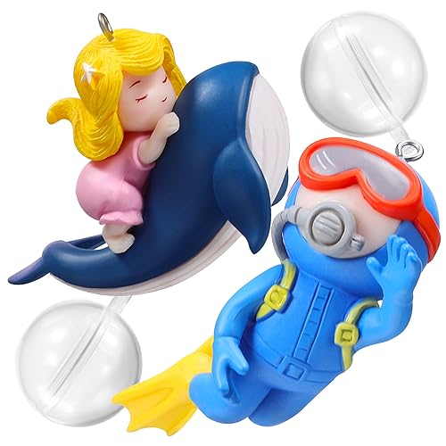 BESTonZON 2 Stück Schwimmende Taucher Figuren Aquarium Ornamente PVC Fisch Tank Dekoration für Aquarien Farbenfrohe Taucher für Zuhause und Garten BESTonZON 2 Stück Schwimmende Taucher Figuren Aquarium Ornamente PVC Fisch Tank Dekoration für Aquarien Farbenfrohe Taucher für Zuhause und Garten von BESTonZON