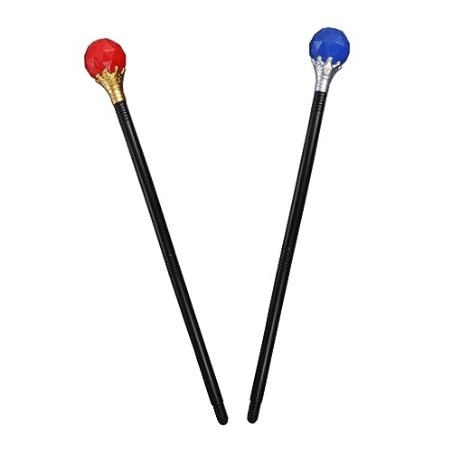 BESTonZON 2st Cosplay-Stock Zubehör Halloween Spazierstock Gehstock Einziehbar Kostüm Königin Zauberstab Bühnenstab Prop Zauberstab Requisiten Plastik Rot BESTonZON 2st Cosplay-Stock Zubehör Halloween Spazierstock Gehstock Einziehbar Kostüm Königin Zauberstab Bühnenstab Prop Zauberstab Requisiten Plastik Rot von BESTonZON