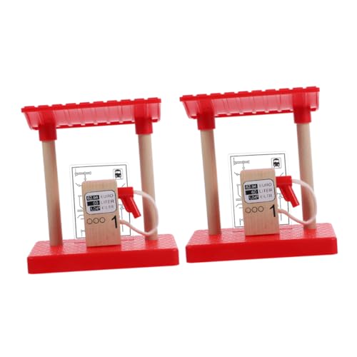 BESTonZON Eisenbahn-Set Aus Holz Gleisverbinder Kompatibles Spielzeug Zubehörpaket von BESTonZON