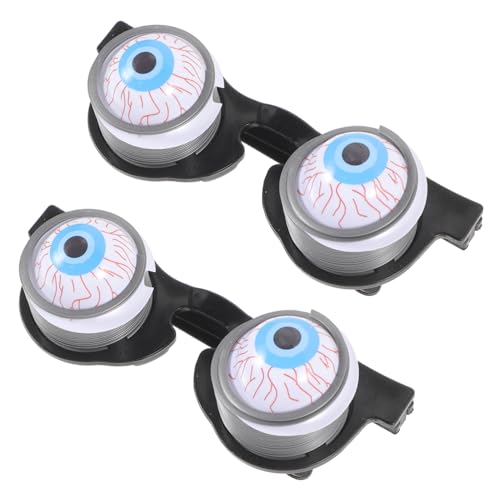 BESTonZON 2st Frühlingsbrille Brille Mit Hängenden Augen Scherzbrille Streichbrille Mit Augen Lustige -Brille Gruselige Augapfelbrille Party Begünstigt Brillen Brille Aus Plastik von BESTonZON