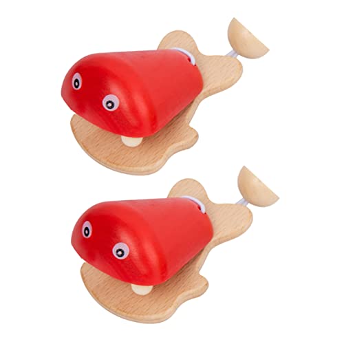 BESTonZON 2st Lehrmittel Für Kleine Fischkastagnetten -Instrumente Musikalisches Für Kleinkinder Kleinkindspielzeug Kastagnette Kastagnettenspielzeug Für Holz Rot BESTonZON 2st Lehrmittel Für Kleine Fischkastagnetten -Instrumente Musikalisches Für Kleinkinder Kleinkindspielzeug Kastagnette Kastagnettenspielzeug Für Holz Rot von BESTonZON
