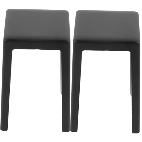 BESTonZON 2st Mini-hockerstuhl Puppe Bausatz Miniatur Möbelmodell Modell Eines Mini-kunststoffhockers Mini-hocker Aus Kunststoff Black Plastik BESTonZON 2st Mini-hockerstuhl Puppe Bausatz Miniatur Möbelmodell Modell Eines Mini-kunststoffhockers Mini-hocker Aus Kunststoff Black Plastik von BESTonZON