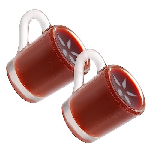 BESTonZON Puppenhaus 2 Stück Miniatur Kaffeetassen Miniatur Spielzeug Dekorative Miniatur Puppenhaus Set BESTonZON Puppenhaus 2 Stück Miniatur Kaffeetassen Miniatur Spielzeug Dekorative Miniatur Puppenhaus Set von BESTonZON