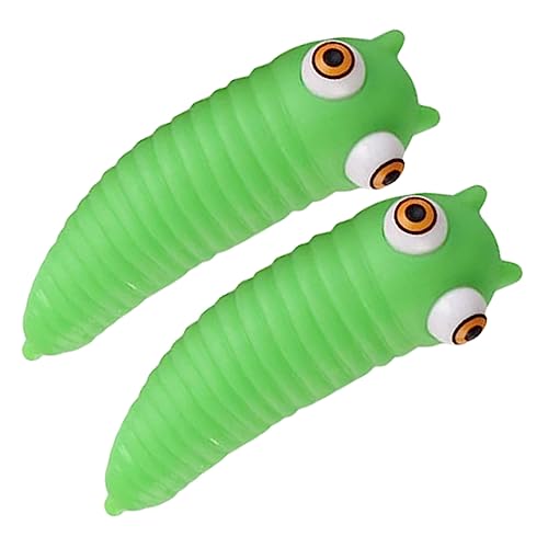 BESTonZON 2st Prise Musik Sensorische Für Sensorisches Raupenzappelspielzeug Raupe Zappelspielzeug Kreatives Quetschspielzeug Zappelspielzeug Für PVC Green BESTonZON 2st Prise Musik Sensorische Für Sensorisches Raupenzappelspielzeug Raupe Zappelspielzeug Kreatives Quetschspielzeug Zappelspielzeug Für PVC Green von BESTonZON