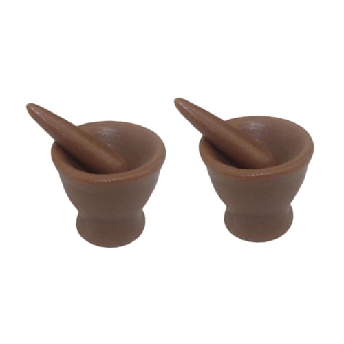 BESTonZON 2st Puppenhaus Smash Jar Mini-szenen-Requisiten Mini-puppenhaus-Requisiten Dekorative Knoblauchmühlen Mini-Knoblauch Miniatur-knoblauchmühlen Puppenhaus Besen Brown Harz BESTonZON 2st Puppenhaus Smash Jar Mini-szenen-Requisiten Mini-puppenhaus-Requisiten Dekorative Knoblauchmühlen Mini-Knoblauch Miniatur-knoblauchmühlen Puppenhaus Besen Brown Harz von BESTonZON
