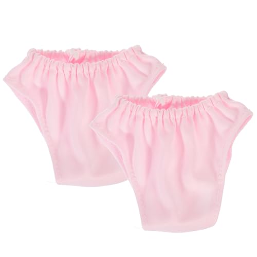 BESTonZON 2st Puppenhöschen Puppenornament Kleine Spielzeugunterwäsche Kostüm Puppenunterhosen Puppenunterwäsche Für Spielzeugpuppen Höschen Für Puppen Stoff Weiß von BESTonZON