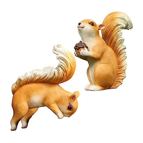 BESTonZON 2st Simulierte Eichhörnchen-gartendekoration Eichhörnchen-Kunst Eichhörnchen Futtertisch Märchengarten Eichhörnchen Garten Eichhörnchen Figur Garten-eichhörnchen-skulptur Harz BESTonZON 2st Simulierte Eichhörnchen-gartendekoration Eichhörnchen-Kunst Eichhörnchen Futtertisch Märchengarten Eichhörnchen Garten Eichhörnchen Figur Garten-eichhörnchen-skulptur Harz von BESTonZON