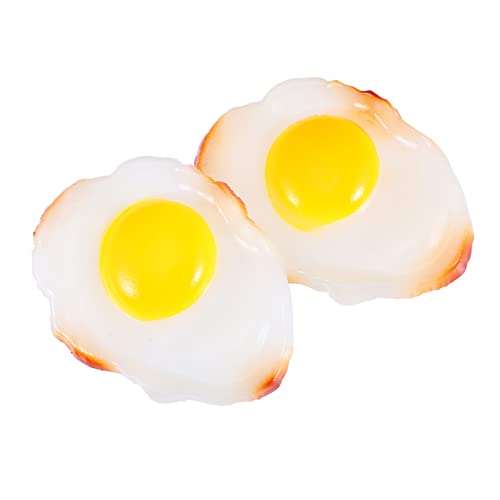BESTonZON 2st Simulierte Pochierte Eier Wilderer Spender Pochiertes Ei Wohnkultur Spiegeleier Simulieren Gummiartig Künstliches Gekochtes Ei Modell Pochiertes Ei PVC Weiß BESTonZON 2st Simulierte Pochierte Eier Wilderer Spender Pochiertes Ei Wohnkultur Spiegeleier Simulieren Gummiartig Künstliches Gekochtes Ei Modell Pochiertes Ei PVC Weiß von BESTonZON