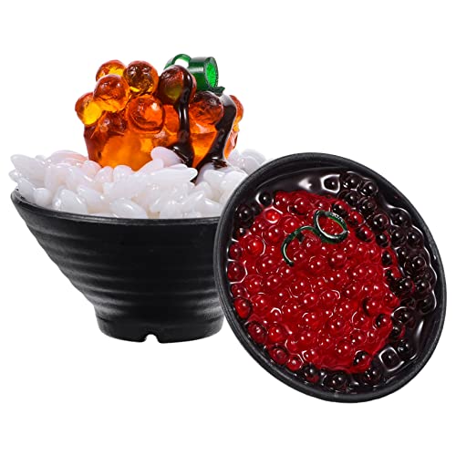 BESTonZON 2st Simulierter Sushi-Reis Spielküchenzubehör Gefälschtes Essen DIY-Food-Modell Für Spielspielzeug Vorgeben Probieren Essensspielzeug PVC BESTonZON 2st Simulierter Sushi-Reis Spielküchenzubehör Gefälschtes Essen DIY-Food-Modell Für Spielspielzeug Vorgeben Probieren Essensspielzeug PVC von BESTonZON