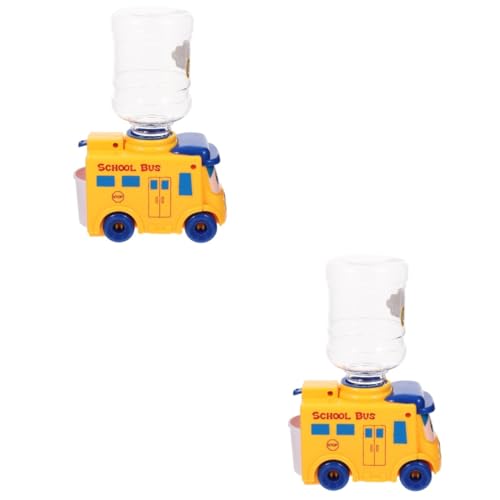 BESTonZON 2St Spielzeug mit Wasserspender küchenspielzeug für Kinder Kitchen Toys for Spielzeug für Kleinkinder Kinderspielzeug Schulbus Spielzeug Trinkbrunnen Modell schmecken vorgeben von BESTonZON