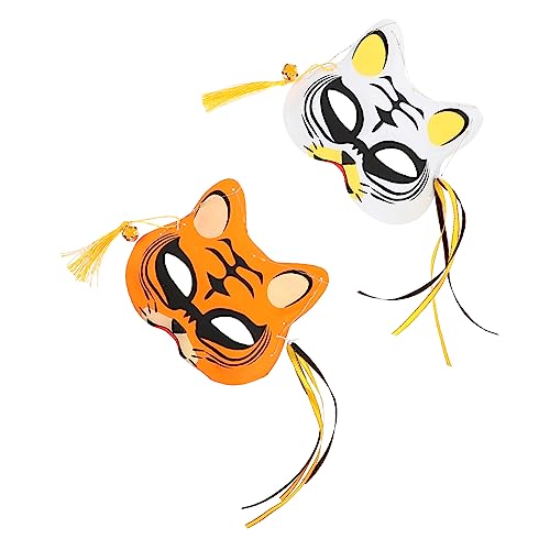 BESTonZON 2st Tiger Maske Kindergesichtsmaske Party-tiger-maskenstütze Halloween-fuchsmasken Fuchs-cosplay-kostüm Party Halbgesichtsmaske Kinderkostüm Halbgesichtsfuchsmasken Plastik Orange BESTonZON 2st Tiger Maske Kindergesichtsmaske Party-tiger-maskenstütze Halloween-fuchsmasken Fuchs-cosplay-kostüm Party Halbgesichtsmaske Kinderkostüm Halbgesichtsfuchsmasken Plastik Orange von BESTonZON