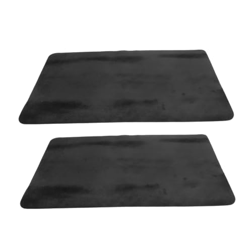 BESTonZON 2st Zauberkartenmatte Karte Tischmatte Brettspiel-tischmatte Pokertischmatte Mahjong-Matte Für Den Tisch Spieltischmatte Gimmick-Requisiten Spielmatte Brettspiel Matte Black Stoff von BESTonZON