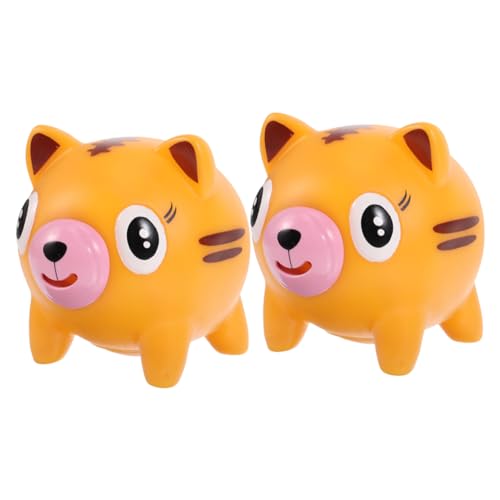 BESTonZON 2stücke Cartoon Squeeze Toys Für Stressabbau Weiche Tierfiguren Für Lustige Druckentlastungsspielzeuge Für Partys Und Deko Geeignet Für Sensorisches Spielen Und Entspannung von BESTonZON