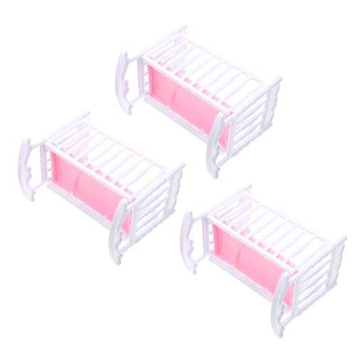 BESTonZON 3 STK Doll Shaker Zubehör Interaktives Wiegenmodell Kinderspielzeug Lernspielzeug Für Pp Weiß BESTonZON 3 STK Doll Shaker Zubehör Interaktives Wiegenmodell Kinderspielzeug Lernspielzeug Für Pp Weiß von BESTonZON