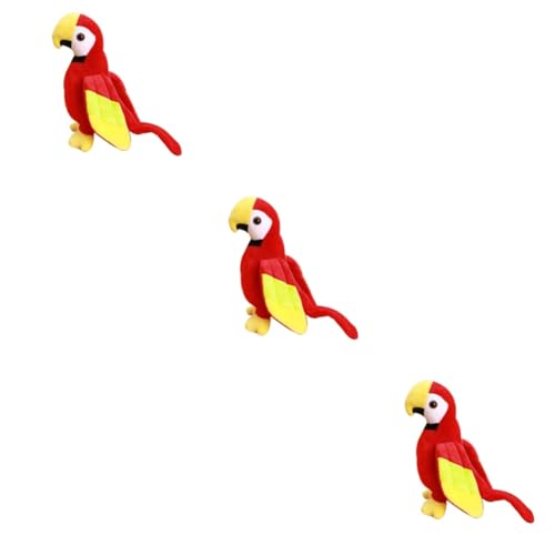 BESTonZON 3 STK Plüsch-Vogelspielzeug papageienspielzeug vogelspielzeug nymphensittich Simulation Plüsch-Ara-Vogel Kinderwagen für Kleinkinder Outdoor-Spielset für Kinder Kleinkindspielzeug von BESTonZON