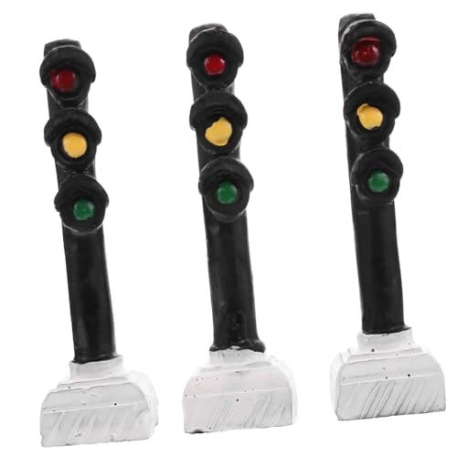 BESTonZON 3 STÜCKE Mini Traffic Light Ornament aus Langlebigem Verschleißfestem Harz für Kinderzimmerdekoration Pädagogisches für Platzsparend und Robust BESTonZON 3 STÜCKE Mini Traffic Light Ornament aus Langlebigem Verschleißfestem Harz für Kinderzimmerdekoration Pädagogisches für Platzsparend und Robust von BESTonZON