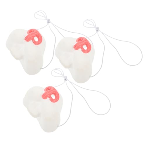 BESTonZON 3 STÜCKE Teiliges Hasennase Karneval Cosplay Party Accessoire Wiederverwendbar Elastisch Passend Stabil für Kostüm und Fasching von BESTonZON