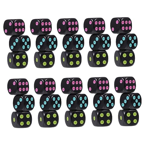 BESTonZON 16 Mm Runde Würfel 3 Sets Mit 30 Stück Für Partyspiele Zum Sammeln von BESTonZON