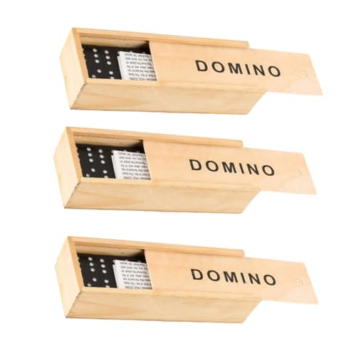 BESTonZON 3 Sätze Domino interaktives auflageboxen настольные игры Tischspiel hühner Aufbewahrungskoffer Holzbausteine Bildungsspielzeug pädagogisches hölzern BESTonZON 3 Sätze Domino interaktives auflageboxen настольные игры Tischspiel hühner Aufbewahrungskoffer Holzbausteine Bildungsspielzeug pädagogisches hölzern von BESTonZON
