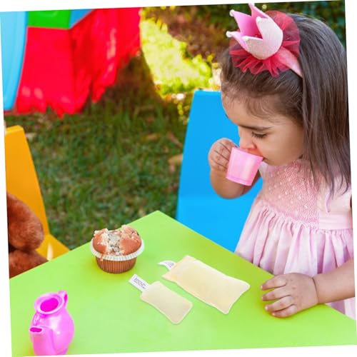 BESTonZON 3 Sätze Miniatur Puppen Schlafsäcke und Kissen aus Baumwolle Weiches Abnehmbares Puppenhaus Bettwäsche Set für Kleine Schlafzimmerdekorationen und Fantasievolles Rollenspiel von BESTonZON