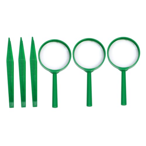 BESTonZON 3 Sätze Teiliges Beobachtungsset mit Handlicher Lupe und Pinzette Leichtes Sicheres Lernspielzeug aus Kunststoff für Mädchen Jungen Outdoor Entdeckung und Camping BESTonZON 3 Sätze Teiliges Beobachtungsset mit Handlicher Lupe und Pinzette Leichtes Sicheres Lernspielzeug aus Kunststoff für Mädchen Jungen Outdoor Entdeckung und Camping von BESTonZON