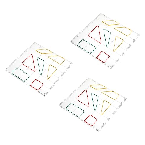 BESTonZON 3 Sets Transparente Geometrische Stecktafel Werkzeuge Für Kleinkinder Bretter Wissenschaftliches Experimentierset Für Zappelspielzeug Für Kleinkinder Für Babys Mathe BESTonZON 3 Sets Transparente Geometrische Stecktafel Werkzeuge Für Kleinkinder Bretter Wissenschaftliches Experimentierset Für Zappelspielzeug Für Kleinkinder Für Babys Mathe von BESTonZON