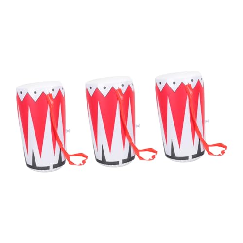 BESTonZON 3 Stück Aufblasbares Hüfttrommel Farbenfrohes PVC für Rollenspiele Bühne und Party Sicheres Musikinstrument zum Tanzen und Singen Geschenk zur Musikalischen Früherziehung BESTonZON 3 Stück Aufblasbares Hüfttrommel Farbenfrohes PVC für Rollenspiele Bühne und Party Sicheres Musikinstrument zum Tanzen und Singen Geschenk zur Musikalischen Früherziehung von BESTonZON