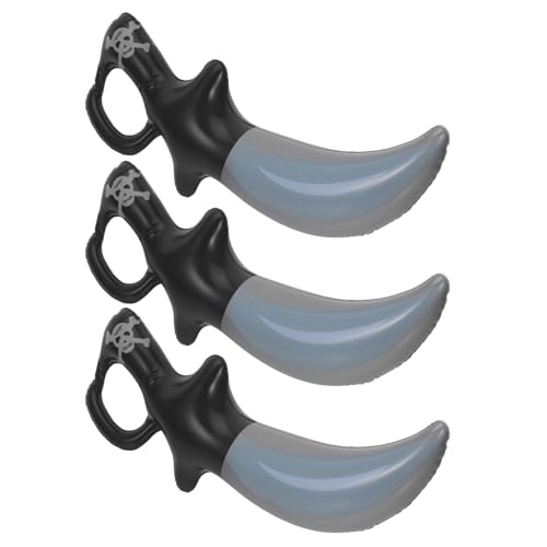 BESTonZON 3 Stücke Cartoon Aufblasbare Piraten Piraten Party Spielzeug Pvc Spielzeug Jungen Und Mädchen Cosplay Sicher Für Kinder von BESTonZON