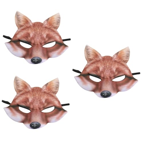 BESTonZON 3 Stück Fuchs Maske Halloween-maske Fuchsmaske Herr Kostüme Lustiges Halloween Cosplay-tier Realistisches -dekoration Nick Kojote Led Gelb BESTonZON 3 Stück Fuchs Maske Halloween-maske Fuchsmaske Herr Kostüme Lustiges Halloween Cosplay-tier Realistisches -dekoration Nick Kojote Led Gelb von BESTonZON