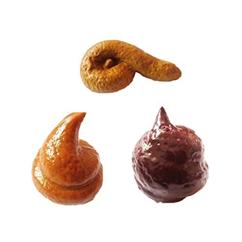 BESTonZON 3 Stück Für KOT Gefälschte Poop-spielzeuge Gefälschte Spielzeuge Realistisches Simulationshocker Halloween-trickspielzeug Zufällige Farbe von BESTonZON