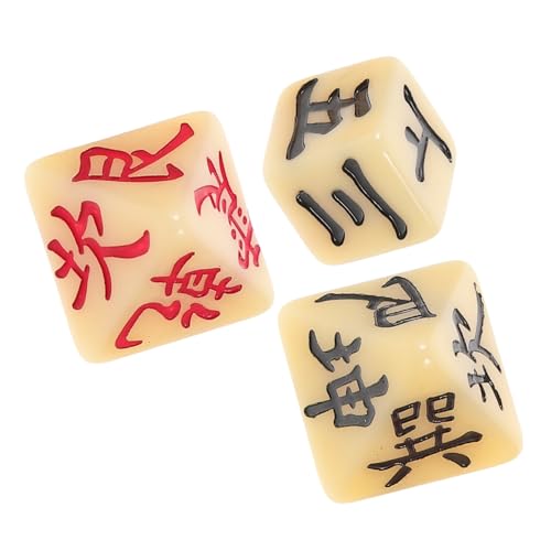 BESTonZON 3 Stück Ich Ching Dice Glückswürfel Wahrsagespielwürfel Weissagungswürfel mehrere Weissagungsspiel Wahrsagerei-Brettspiel polyedrische Würfel chinesische Yi-Jing-Würfel Harz BESTonZON 3 Stück Ich Ching Dice Glückswürfel Wahrsagespielwürfel Weissagungswürfel mehrere Weissagungsspiel Wahrsagerei-Brettspiel polyedrische Würfel chinesische Yi-Jing-Würfel Harz von BESTonZON