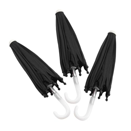 BESTonZON 3er Set Miniatur Regenschirm Für Puppen Dekorationszubehör Für Puppenhäuser Farbenfrohe Mini Regenschirme Für Kreative Spielideen von BESTonZON