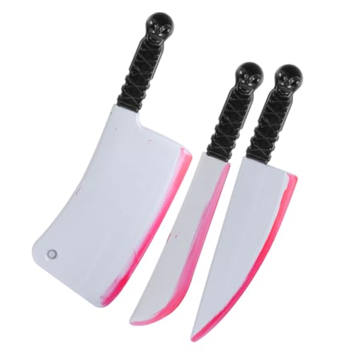 BESTonZON 3 Stücke Simulation Werkzeug Gefälschte Kostüm Halloween Party Halloween Kostüme Halloween Realistische Falsche Blutige Horror Blutige Für Halloween PVC von BESTonZON