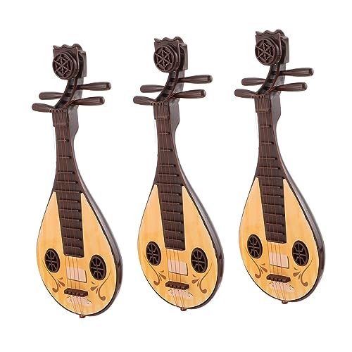 BESTonZON 3 Stück Pipa Musikinstrumente Für Dekoration Nachahmung Von Mini Pipa Miniatur Pipa Mini Schmuck Miniatur Antikes Instrument Simulation Pipa Requisiten Mini von BESTonZON