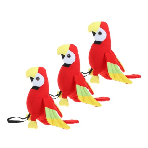 BESTonZON 3 Stück Piraten schulterpapagei Plüschspielzeug Realistisch Gefertigtes Piratenkostüm Zubehör für Jungen Mädchen Fasching Halloween Party BESTonZON 3 Stück Piraten schulterpapagei Plüschspielzeug Realistisch Gefertigtes Piratenkostüm Zubehör für Jungen Mädchen Fasching Halloween Party von BESTonZON