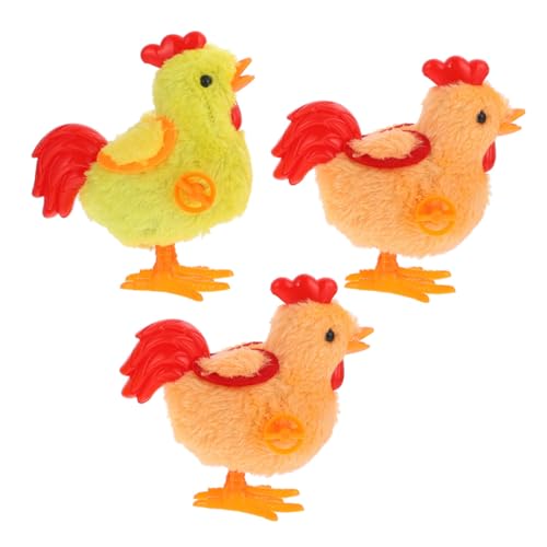 BESTonZON 3 Stück Plüsch Wind Up Küken Springendes Aufziehspielzeug aus Weichem Material Sichere Kinderparty Deko und Kompakt Langlebig für Junge Mädchen und Kleinkinder BESTonZON 3 Stück Plüsch Wind Up Küken Springendes Aufziehspielzeug aus Weichem Material Sichere Kinderparty Deko und Kompakt Langlebig für Junge Mädchen und Kleinkinder von BESTonZON