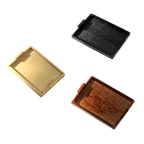 BESTonZON 3stücke Miniatur Retro Serviertablett Küchenzubehör Aufbewahrungsmodell Für -Dekoration Detailtreue Für Mini-szenen BESTonZON 3stücke Miniatur Retro Serviertablett Küchenzubehör Aufbewahrungsmodell Für -Dekoration Detailtreue Für Mini-szenen von BESTonZON