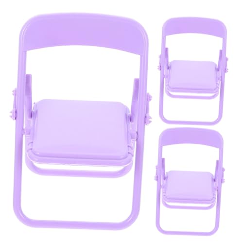 BESTonZON 3 Stück Puppenstubenstuhl klein gefälscht künstlich drinnen Puppenhaus kunststoffstühle plastikstühle faltstühle handyhalterung fahhrad klappstuhl Mini Möbel Puppenzubehör Violett BESTonZON 3 Stück Puppenstubenstuhl klein gefälscht künstlich drinnen Puppenhaus kunststoffstühle plastikstühle faltstühle handyhalterung fahhrad klappstuhl Mini Möbel Puppenzubehör Violett von BESTonZON