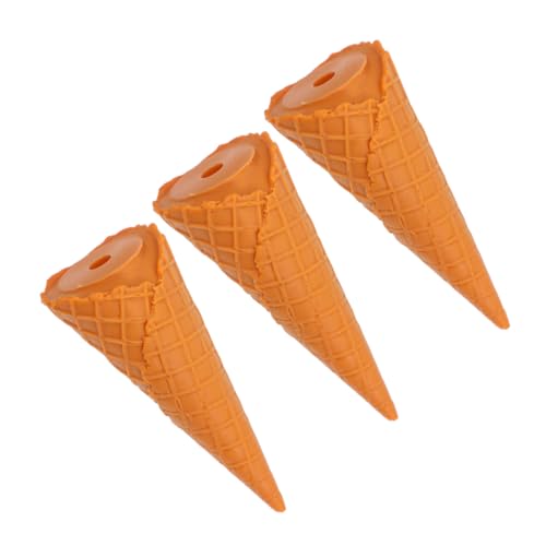 BESTonZON 3 Stück Realistische Eistüte Deko Langlebige Simulation aus Robustem Material Kompakt und Leicht als Party Wohnaccessoire Naturgetreue Optik Vielseitig Einsetzbar BESTonZON 3 Stück Realistische Eistüte Deko Langlebige Simulation aus Robustem Material Kompakt und Leicht als Party Wohnaccessoire Naturgetreue Optik Vielseitig Einsetzbar von BESTonZON