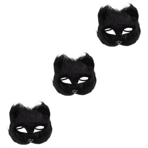 BESTonZON 3 Stück Realistische Halbgesichts Fuchsmaskerade aus Fell und Langlebige Diy Tiermaske für Halloween Karneval Kostümparty Unisex Bequem Tragbar für Frauen und Freunde BESTonZON 3 Stück Realistische Halbgesichts Fuchsmaskerade aus Fell und Langlebige Diy Tiermaske für Halloween Karneval Kostümparty Unisex Bequem Tragbar für Frauen und Freunde von BESTonZON