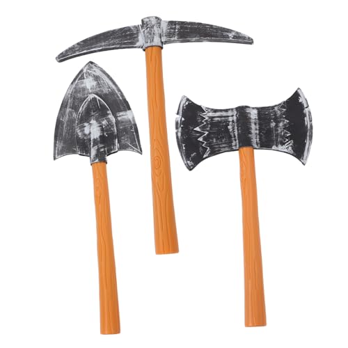 BESTonZON 3 Stück Realistische Pickaxe Schaufel und für Halloween Bühnenaufführungen und Kindergeburtstage Leicht Kompakt und Praktisch BESTonZON 3 Stück Realistische Pickaxe Schaufel und für Halloween Bühnenaufführungen und Kindergeburtstage Leicht Kompakt und Praktisch von BESTonZON