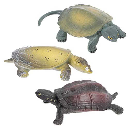 BESTonZON 3 Stück Schildkröten-Modell Meeresdekor Figuren Für Meerestiere Für Desktop-schildkrötenmodell Schildkröten- Plastik von BESTonZON