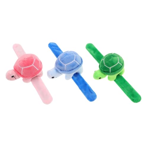 BESTonZON 3 Stück Schildkrötenarmband Schlagarmbänder Für Schlagarmbänder Für Mädchen Animal-slap-armbänder Strumpffüller Für Stofftier -slap -armband Tierarmband Kurzer Plüsch BESTonZON 3 Stück Schildkrötenarmband Schlagarmbänder Für Schlagarmbänder Für Mädchen Animal-slap-armbänder Strumpffüller Für Stofftier -slap -armband Tierarmband Kurzer Plüsch von BESTonZON