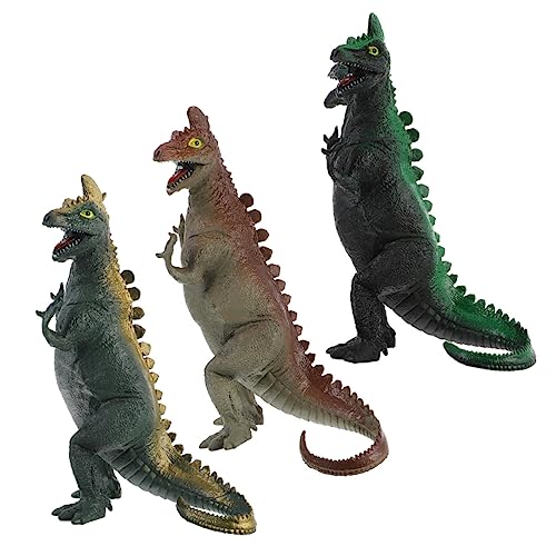 BESTonZON 3 Stück Simulation Weichgummi Dinosaurier Party Streich Spaß Dinosaurier Squeaker Dinosaurier Kreative Dinosaurier Modelle Dinosaurier Für Jungen Lebensechte Dinosaurier PVC von BESTonZON