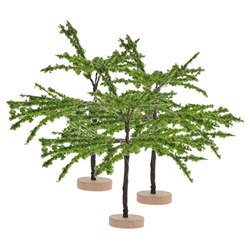 BESTonZON 3 Stück Simulierter Minibaum Artificial Tree mikrolandschaft Kreatives Landschaftsmodell Zug Mini-Bäume zum Basteln Baummodell Mini-Landschaftsmodell Baumbaumodell Plastik von BESTonZON